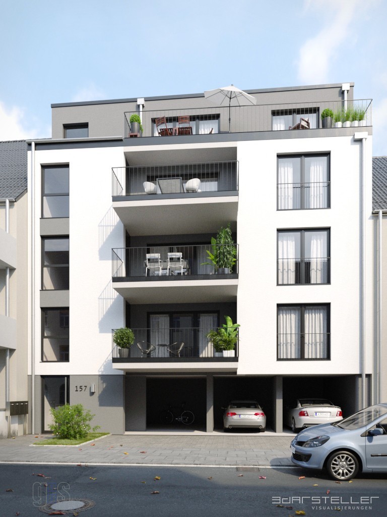 Immobilien GmbH – Rheinaustraße 157_Strassenansicht
